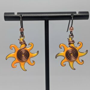 Square suns with copper swirl 2