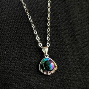 Rainbow hemalyke seashell necklace