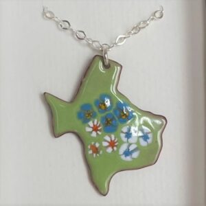 Pea green Texas necklace